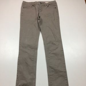 CHOR Taupe/Stone Wash 5 Pocket Cotton Blend Slim Fit Skinny Jeans